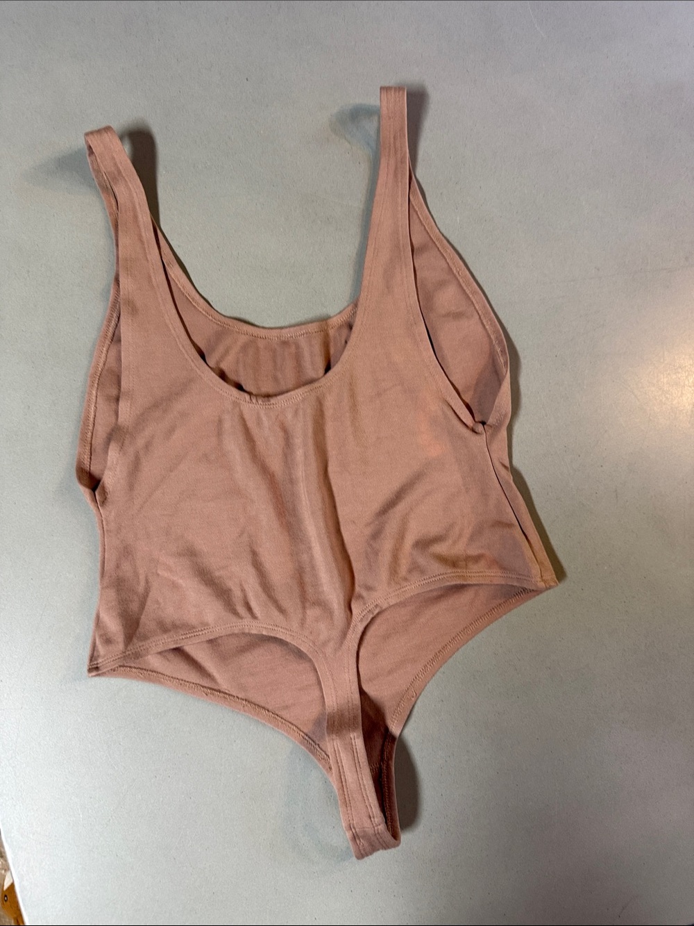 LPA Scoop Neck Bodysuit in Dusty Pink